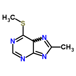 9H-purine,8-methyl-6-(methylthio)- Structure,1008-51-1Structure