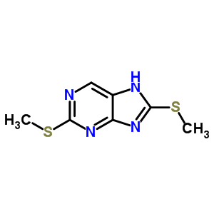 9H-purine,2,8-bis(methylthio)- Structure,10179-95-0Structure