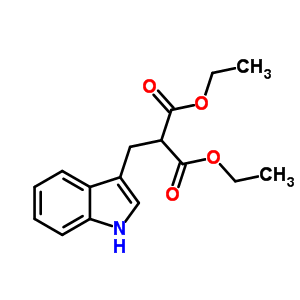 Diethyl 2-(1h-indol-3-ylmethyl)propanedioate Structure,10184-98-2Structure