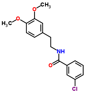 Benzamide,3-chloro-n-[2-(3,4-dimethoxyphenyl)ethyl]- Structure,10268-49-2Structure