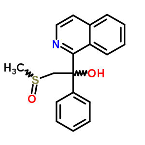 1-Isoquinolinemethanol,a-[(methylsulfinyl)methyl]-a-phenyl- Structure,10349-56-1Structure