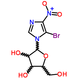 1H-imidazole,5-bromo-4-nitro-1-b-d-ribofuranosyl- Structure,10357-25-2Structure