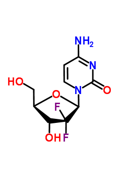 4-Amino-1-(2-deoxy-2,2-difluoropentofuranosyl)-2(1h)-pyrimidinone Structure,103882-85-5Structure