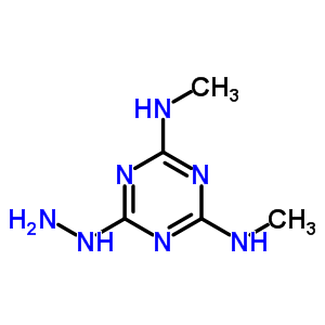 1,3,5-Triazine-2,4-diamine,6-hydrazinyl-n2,n4-dimethyl- Structure,10409-79-7Structure