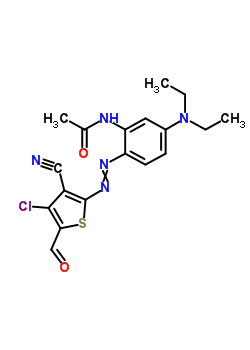 2’-(4-Chloro-3-cyano-5-formyl-2-thienylazo)-5’-diethylaminoacetanilide Structure,104366-25-8Structure