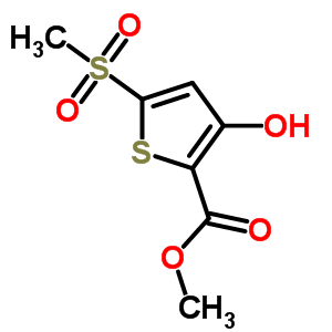 Methyl3-hydroxy-5-(methylsulfonyl)thiophene-2-carboxylate Structure,104386-65-4Structure