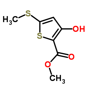 Methyl3-hydroxy-5-(methylthio)thiophene-2-carboxylate Structure,104386-67-6Structure