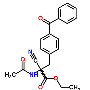 N-acetyl-a-cyano-p-benzoyl-d,l-phenylalanine ethyl ester Structure,104504-38-3Structure