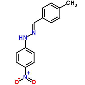 Benzaldehyde,4-methyl-, 2-(4-nitrophenyl)hydrazone Structure,10477-83-5Structure