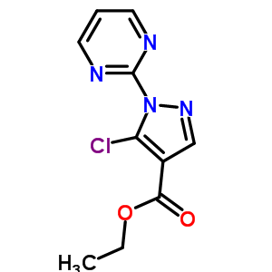 5-Chloro-1-(2-pyrimidinyl)-1h-pyrazole-4-carboxylic acid ethyl ester Structure,104909-40-2Structure