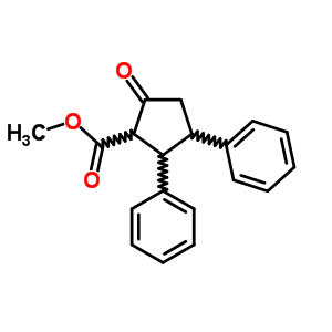 Cyclopentanecarboxylicacid, 5-oxo-2,3-diphenyl-, methyl ester Structure,10498-83-6Structure