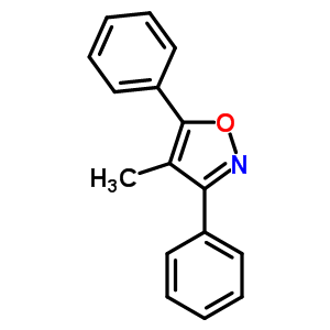 Isoxazole,4-methyl-3,5-diphenyl- Structure,10557-77-4Structure