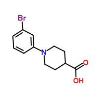 1-(3-Bromophenyl)piperidine-4-carboxylicacid Structure,1059536-36-5Structure