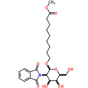 8-Methoxycarbonyloctyl-2-deoxy-2-phthalimido-beta-D-glucopyranoside Structure,106445-25-4Structure