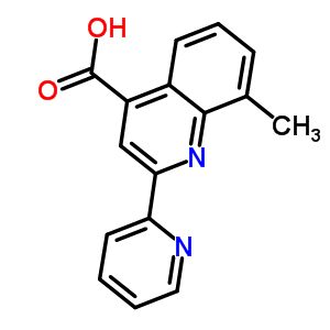 8-Methyl-2-pyridin-2-ylquinoline-4-carboxylic acid Structure,107027-35-0Structure