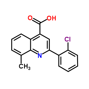 2-(2-Chlorophenyl)-8-methylquinoline-4-carboxylic acid Structure,107027-38-3Structure