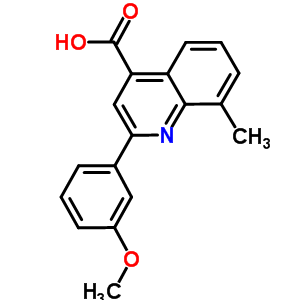 2-(3-Methoxyphenyl)-8-methylquinoline-4-carboxylic acid Structure,107027-41-8Structure