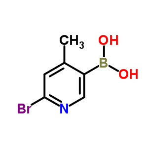 Boronic acid, B-(6-bromo-4-methyl-3-pyridinyl)- Structure,1072945-75-5Structure