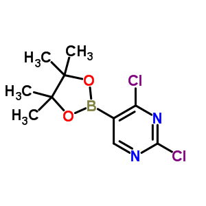 Pyrimidine, 2,4-dichloro-5-(4,4,5,5-tetramethyl-1,3,2-dioxaborolan-2-yl)- Structure,1073354-24-1Structure