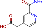 2-(2-Carbamoylpyridin-4-yl)acetic acid Structure,1082041-32-4Structure