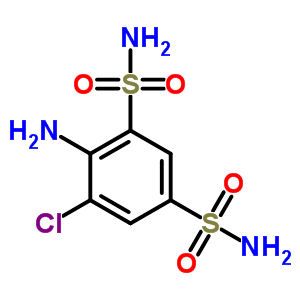 4-Amino-5-chloro-1,3-benzenedisulfonamide Structure,1083-36-9Structure