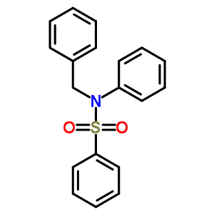 Benzenesulfonamide,n-phenyl-n-(phenylmethyl)- Structure,1096-43-1Structure