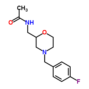 2-Acetylaminomethyl-4-(4-fluorobenzyl)-morpholine Structure,112913-94-7Structure