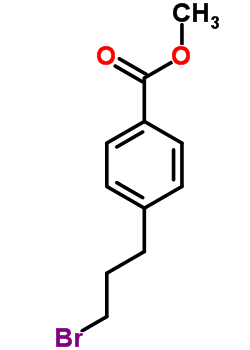 4-(3-Bromopropyl)benzoic acid methyl ester Structure,113100-86-0Structure