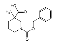 3-Amino-1-((benzyloxy)carbonyl)piperidine-3-carboxylic acid Structure,1131595-03-3Structure