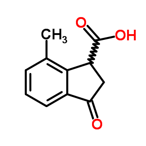 4-Methyl-1-indanone-3-carboxylic acid Structure,1133-31-9Structure