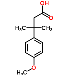 3-(4-Methoxyphenyl)-3-methylbutanoic acid Structure,1136-01-2Structure