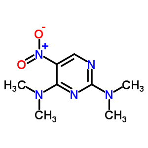 2,4-Pyrimidinediamine,n2,n2,n4,n4-tetramethyl-5-nitro- Structure,1137-13-9Structure