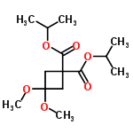 Diisopropyl 3,3-dimethoxycyclobutane-1,1-dicarboxylate Structure,115118-68-8Structure