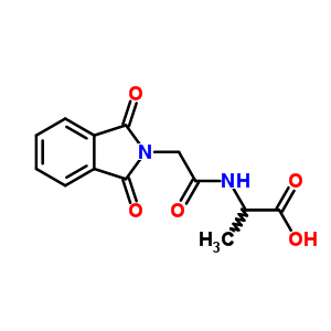 2-[[2-(1,3-Dioxoisoindol-2-yl)acetyl]amino]propanoic acid Structure,1154-45-6Structure