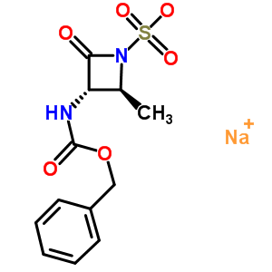 (2S-trans)-2-methyl-4-oxo-3-[[(phenylmethoxy)carbonyl]amino]-1-azetidinesulfonic acid monosodium salt Structure,115887-91-7Structure