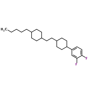 1,2-Difluoro-4-(4-(2-(4-pentylcyclohexyl)ethyl)cyclohexyl)benzene Structure,117923-21-4Structure