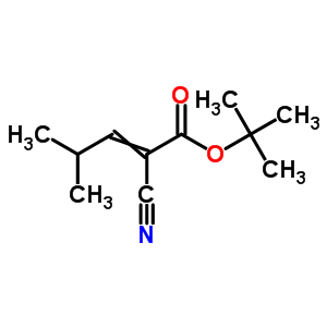 2-Pentenoic acid,2-cyano-4-methyl-, 1,1-dimethylethyl ester Structure,1187-30-0Structure