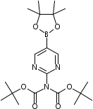 2-(N,n-bisboc-amino)pyrimidine-5-boronic acid pinacol ester Structure,1190423-36-9Structure