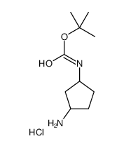 (3-Amino-cyclopentyl)-carbamic acid tert-butyl ester hydrochloride Structure,1197239-37-4Structure