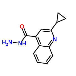 2-Cyclopropylquinoline-4-carbohydrazide Structure,119778-68-6Structure