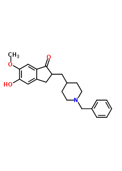 2-[(1-Benzyl-4-piperidinyl)methyl]-5-hydroxy-6-methoxy-1-indanone Structure,120013-57-2Structure