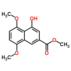 4-Hydroxy-5,8-dimethoxy-2-naphthalenecarboxylic acid methyl ester Structure,120016-58-2Structure