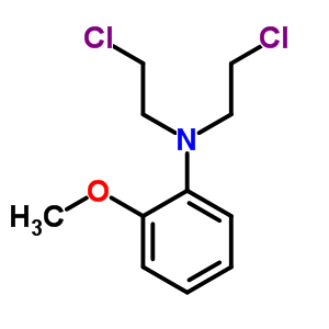 Benzenamine,n,n-bis(2-chloroethyl)-2-methoxy- Structure,1207-00-7Structure