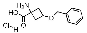 1-Amino-3-(benzyloxy)cyclobutane-carboxylic acid hcl Structure,1207894-63-0Structure