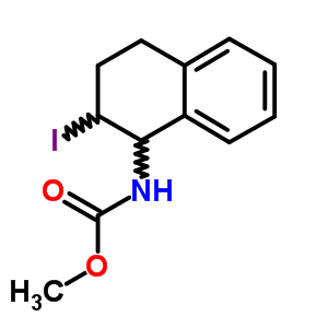 Carbamic acid,n-[(1r,2r)-1,2,3,4-tetrahydro-2-iodo-1-naphthalenyl]-, methyl ester, rel- Structure,1210-13-5Structure