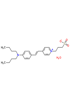 Trans-4-[4-(dibutylamino)styryl]-1-(3-sulfopropyl)pyridinium hydroxide, inner salt hydrate Structure,123334-04-3Structure