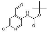 Tert-butyl 6-chloro-4-formylpyridin-3-ylcarbamate Structure,1238324-67-8Structure