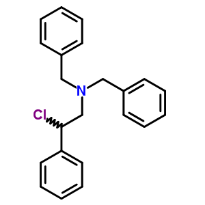 Benzeneethanamine, b-chloro-n,n-bis(phenylmethyl)-,hydrochloride (1:1) Structure,1241-03-8Structure