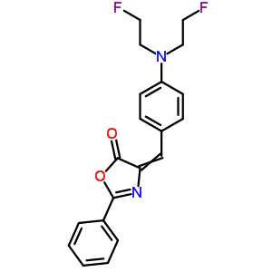 5(4H)-oxazolone,4-[[4-[bis(2-fluoroethyl)amino]phenyl]methylene]-2-phenyl- Structure,1245-74-5Structure