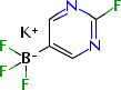 Potassiumtrifluoro(2-fluoropyrimidin-5-yl)borate Structure,1245906-69-7Structure